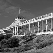 DSCA01512-2 The Grand Hotel is a historic hotel and coastal resort located on Mackinac Island, Michigan, a small island located at the eastern end of the Straits of...