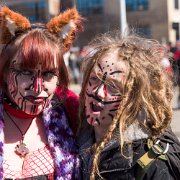 2014-03-23_12-27_10204_WTA_5DM3 The Marche du Nain Rouge The founder of Detroit, Antoine de la Mothe Cadillac, met a fortune teller in 1701 who told him his dreams about a red devil were of...
