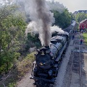 2016-08-20_94293_WTA_Phantom4_HDR Pere Marquette 1225 is a 2-8-4 (Berkshire) steam locomotive built for Pere Marquette Railway (PM) by Lima Locomotive Works in Lima, Ohio. 1225 is one of two...