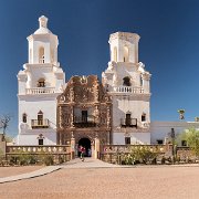 2013-04-13_19-08_20184_WTA_5DM3 A National Historic Landmark, San Xavier Mission was founded as a Catholic mission by Father Eusebio Kino in 1692. Construction of the current church began in...