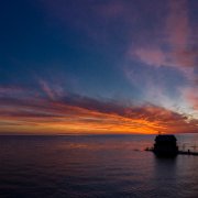 2020-05-31_005688_WTA_Mavic2Pro - pano - 8 images - 9874x4836_0000 Grand Haven, Michigan - Sunset Grand Haven South Pierhead Entrance Light is the outer light of two lighthouses on the south pier of Grand Haven, Michigan where...