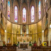 2013-08-13_14-02-59_0805-WTA-5DM3-3 Ste. Anne de Détroit, founded July 26, 1701, is the second oldest continuously operating Roman Catholic parish in the United States. The current Gothic Revival...