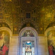 2013-08-13_12-17_29336_WTA_5DM3 Designed by Cass Gilbert, the Detroit Public Library was constructed with Vermont marble and serpentine Italian marble trim in an Italian Renaissance style. His...