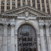 2010-12-04_12-10_07366_WTA_5DM2 Michigan Central Station (also known as Michigan Central Depot or MCS), built in mid-1912 through 1913 for the Michigan Central Railroad, was Detroit,...