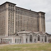 2010-12-04_12-14_07380_WTA_5DM2 Michigan Central Station (also known as Michigan Central Depot or MCS), built in mid-1912 through 1913 for the Michigan Central Railroad, was Detroit,...