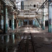 2014-01-12_12-01_40762_WTA_5DM3 The Fisher Body Plant 21 is located on the southeast corner of Piquette and St. Antoine. It was designed in 1921 by Albert Kahn for Fisher Body, who...