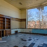 2014-03-30_10-50_13614_WTA_5DM3_HDR Harry B. Hutchins Intermediate School, located on the north side of Detroit, was part of a new wave of education in the city when it opened in 1922. Despite the...