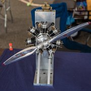 2012-07-28_12-22_07240_WTA_5DM3 This is a working minature radial engine buit by hand. Makers Faire is the Midwest's largest do-it-yourself festival and also features art exhibits, engineering...