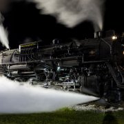 2017-08-19_128790_WTA_5DM4 Pere Marquette 1225 is a 2-8-4 (Berkshire) steam locomotive built for Pere Marquette Railway (PM) by Lima Locomotive Works in Lima, Ohio. 1225 is one of two...