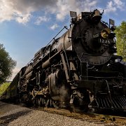 2017-08-19_129845_WTA_5DM4_HDR Pere Marquette 1225 is a 2-8-4 (Berkshire) steam locomotive built for Pere Marquette Railway (PM) by Lima Locomotive Works in Lima, Ohio. 1225 is one of two...