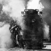 2016-12-17_11008_WTA_5DM4 Pere Marquette 1225 is a 2-8-4 (Berkshire) steam locomotive built for Pere Marquette Railway (PM) by Lima Locomotive Works in Lima, Ohio. 1225 is one of two...