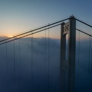 2023-04-09_165003_WTA_Mavic 3 The Mackinac Bridge, also known as the Mighty Mac, is a suspension bridge that spans the Straits of Mackinac in the U.S. state of Michigan. The bridge connects...