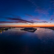 2020-03-14_001153_WTA_Mavic2Pro - pano - 21 images - 17855x6903_0000 Detroit Sunrise