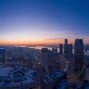 2020-04-06_001955_WTA_Mavic2Pro - pano - 20 images - 18343x6768_0000 Detroit Sunrise