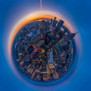 2020-04-06_001976_WTA_Mavic2Pro - pano - 26 images - 9579x9579_0000-Edit Detroit Sunrise