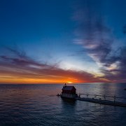 2020-05-31_005670_WTA_Mavic2Pro - pano - 8 images - 11239x5824_0000 Grand Haven, Michigan - Sunset Grand Haven South Pierhead Entrance Light is the outer light of two lighthouses on the south pier of Grand Haven, Michigan where...