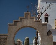2013-04-13_19-10_20213_WTA_5DM3 A National Historic Landmark, San Xavier Mission was founded as a Catholic mission by Father Eusebio Kino in 1692. Construction of the current church began in...