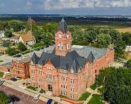 2025-09-15_345341_WTA_Mavic_4_Pro_1x The Cass County Courthouse in Plattsmouth, Nebraska, completed in 1892, is an impressive example of Richardsonian Romanesque architecture and has long been a...