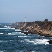 2012-05-17_09-31_00602_WTA_5DM3 Point Arena Light is a lighthouse in Mendocino County, California, United States, two miles (3 km) north of Point Arena, California. It is located approximately...