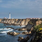 2012-05-17_09-39_00624_WTA_5DM3 Point Arena Light is a lighthouse in Mendocino County, California, United States, two miles (3 km) north of Point Arena, California. It is located approximately...