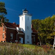 2013-10-11_11-39_36769_WTA_5DM3-2 Forty Mile Point Light is a lighthouse in Northern Michigan, in Presque Isle County on Hammond Bay on the western shore of Lake Huron in Rogers Township,...