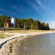 2013-10-11_11-43_36833_WTA_5DM3 Forty Mile Point Light is a lighthouse in Northern Michigan, in Presque Isle County on Hammond Bay on the western shore of Lake Huron in Rogers Township,...