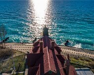 2017-04-21_05862_WTA_Phan4Pro Point Betsie Light is located on the northeast shore of Lake Michigan — at the southern entrance to the Manitou Passage — north of Frankfort in Benzie County in...