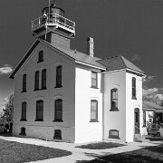 2010-10-17_12-50_06916_WTA_5DM2 Grand Traverse Light is a lighthouse in the U.S. state of Michigan, located at the tip of the Leelanau Peninsula, which separates Lake Michigan and Grand...