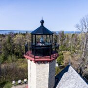 2016-05-19_00335_WTA_Phantom4 McGulpin Point Light was constructed as a navigational aid through the Straits of Mackinac. The light began operation in 1869, making it one of the oldest...