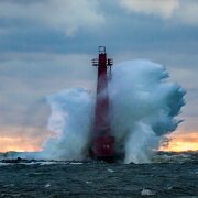 2016-11-19_011057_WTA_5DM4-2 The Muskegon Breakwater Light or South Breakwater Light is a light located on the end of the south arm of the Muskegon breakwater surrounding the mouth of the...