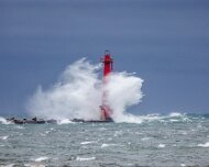 2023-04-01_165827_WTA_R5 The Muskegon South Breakwater Light is a historic lighthouse located on the south breakwater at the entrance to Muskegon Lake, in Muskegon, Michigan, USA. The...