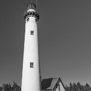 2011-10-09_15-53_15482_WTA_5DM2 The New Presque Isle Light was built in 1870, at Presque Isle, Michigan, east of Grand Lake (Presque Isle, Michigan), and sits on the namesake peninsula. It is...