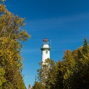 2013-10-10_16-00_36688_WTA_5DM3 The New Presque Isle Light was built in 1870, at Presque Isle, Michigan, east of Grand Lake (Presque Isle, Michigan), and sits on the namesake peninsula. It is...