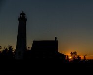 2013-10-09_18-51_36105_WTA_5DM3 Tawas Point Light is located in the Tawas Point State Park off Tawas Bay in Lake Huron in Baldwin Township in Northern Michigan.