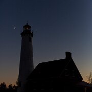 2013-10-09_19-08_36260_WTA_5DM3 Tawas Point Light is located in the Tawas Point State Park off Tawas Bay in Lake Huron in Baldwin Township in Northern Michigan.