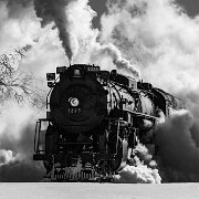 2016-12-18_099983_WTA_5DM4-Edit 8x10 Pere Marquette 1225 is a 2-8-4 (Berkshire) steam locomotive built for Pere Marquette Railway (PM) by Lima Locomotive Works in Lima, Ohio. 1225 is one of two...