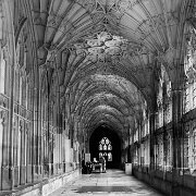 2014_05_24-WTA-5DM3-6241 Gloucester Cathedral, or the Cathedral Church of St Peter and the Holy and Indivisible Trinity, in Gloucester, England, stands in the north of the city near the...