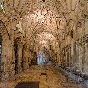 2014_05_24-WTA-5DM3-6308_HDR-2 Gloucester Cathedral, or the Cathedral Church of St Peter and the Holy and Indivisible Trinity, in Gloucester, England, stands in the north of the city near the...