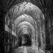 2014_05_24-WTA-5DM3-6378_HDR Gloucester Cathedral, or the Cathedral Church of St Peter and the Holy and Indivisible Trinity, in Gloucester, England, stands in the north of the city near the...
