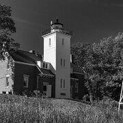 2013-10-11_11-39_36769_WTA_5DM3 Forty Mile Point Light is a lighthouse in Northern Michigan, in Presque Isle County on Hammond Bay on the western shore of Lake Huron in Rogers Township,...