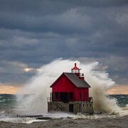 2016-11-19_008767_WTA_5DM4 Grand Haven South Pierhead Inner Light is the inner light of two lighthouses on the south pier of Grand Haven, Michigan where the Grand River enters Lake...