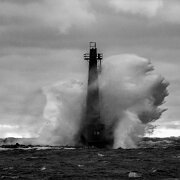 2016-11-19_011057_WTA_5DM4 The Muskegon Breakwater Light or South Breakwater Light is a light located on the end of the south arm of the Muskegon breakwater surrounding the mouth of the...