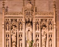 2014-02-21_10-26_03806_WTA_5DM3 The Cathedral of the Most Blessed Sacrament is a decorated Gothic Revival style Roman Catholic cathedral church in the United States. It is the seat of the...