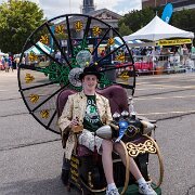 2012-07-28_11-41_07092_WTA_5DM3 Motorized Replica of the Time Machine of HG Wells / Moives. Photo taken at Makers Faire . It is the Midwest's largest do-it-yourself festival and also features...