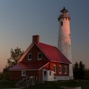 2013-10-09_18-55_36126_WTA_5DM3 Tawas Point Light is located in the Tawas Point State Park off Tawas Bay in Lake Huron in Baldwin Township in Northern Michigan.