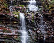 Waterfall Ricketts Glen State Park, Luzerne, Sullivan, and Columbia counties, Pennsylvania