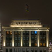 2024-01-28_001506_WTA_Mini4Pro-2 The David Whitney Building is a historic class-A skyscraper located at 1 Park Avenue (1550 Woodward Avenue from 1921 to 2014), on the northern edge of Downtown...